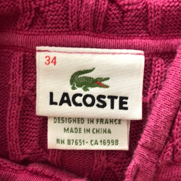 Lacoste pink hoodie - Picture 6 of 6